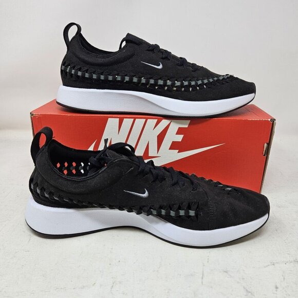 NIB Sz 10.5🔥Nike DUALTONE RACER WOVEN New Men Black Casual Shoes AO0678-002 - Picture 2 of 5